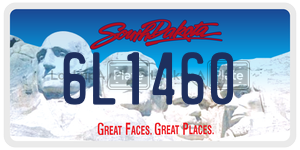 6L1460  license plate in SD