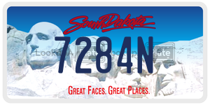 7284N  license plate in SD