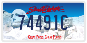 74491C  license plate in SD