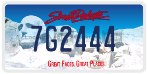 7G2444  license plate in SD