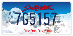 7G5157  license plate in SD