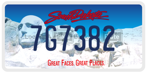 7G7382  license plate in SD