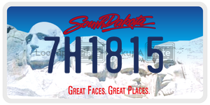 7H1815  license plate in SD