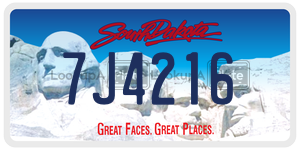 7J4216  license plate in SD