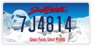 7J4814  license plate in SD