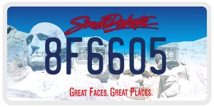 8F6605  license plate in SD