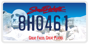 8H0461 license plate in South Dakota
