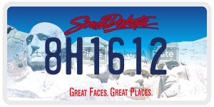 8H1612  license plate in SD