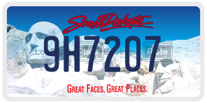 9H7207  license plate in SD