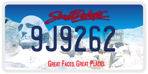 9J9262  license plate in SD