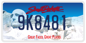 9K8481  license plate in SD