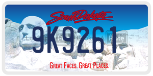 9K9261  license plate in SD