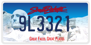 9L3321  license plate in SD