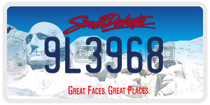 9L3968  license plate in SD