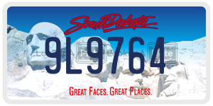 9L9764  license plate in SD