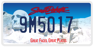9M5017  license plate in SD