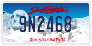 9N2468  license plate in SD