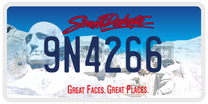 9N4266  license plate in SD