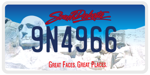 9N4966  license plate in SD