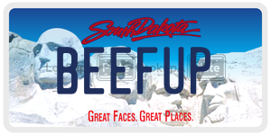 BEEFUP  license plate in SD