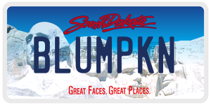 BLUMPKN  license plate in SD