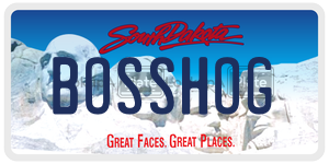 BOSSHOG  license plate in SD