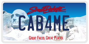 CAB4ME  license plate in SD