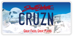 CRUZN  license plate in SD