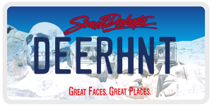 DEERHNT  license plate in SD
