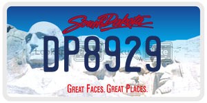 DP8929  license plate in SD
