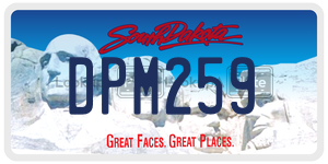 DPM259 license plate in South Dakota