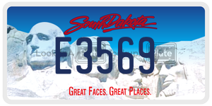 E3569  license plate in SD