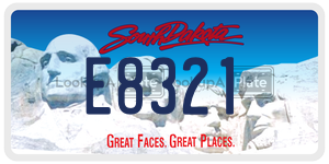 E8321  license plate in SD