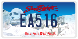 EA516  license plate in SD