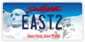 EAST2  license plate in SD