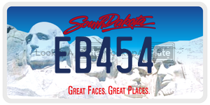 EB454  license plate in SD