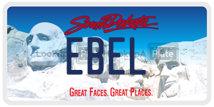 EBEL  license plate in SD