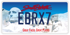 EBRX7  license plate in SD