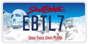 EBTL7  license plate in SD