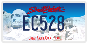 EC528  license plate in SD