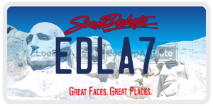 EDLA7  license plate in SD