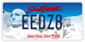 EEDZ8  license plate in SD