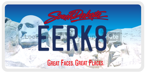 EERK8  license plate in SD