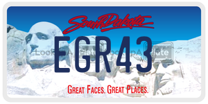 EGR43  license plate in SD