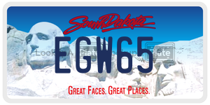 EGW65  license plate in SD