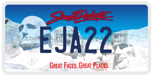 EJA22  license plate in SD