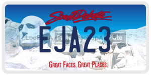 EJA23  license plate in SD