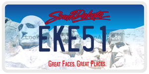 EKE51  license plate in SD