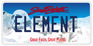 ELEMENT  license plate in SD
