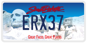 ERX37  license plate in SD